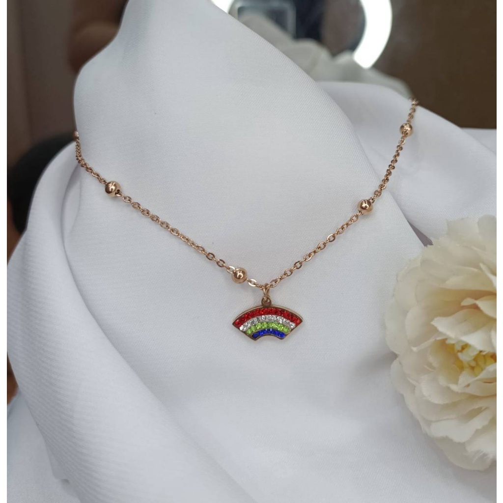 Kalung anak pelangi alycia titanium