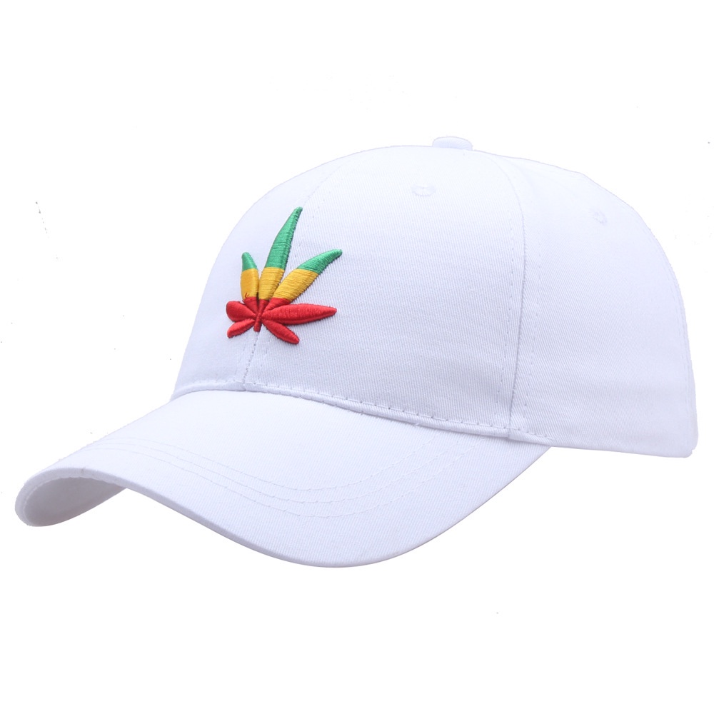 Topi Baseball Motif Daun Maple Sombrero Gaya Hip Hop Untuk Pria Dan Wanita