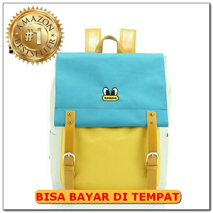 Ransel Fashion Wanita Import Gannise Tas Korea Termurah Terlaris  MK342 Donald Bagpack Tas Sekolah M