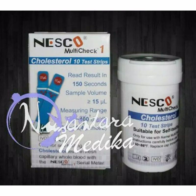 Refill Strip Cholesterol Original Nesco isi 10 / Strip Kolestrol Nesco 10 Tes