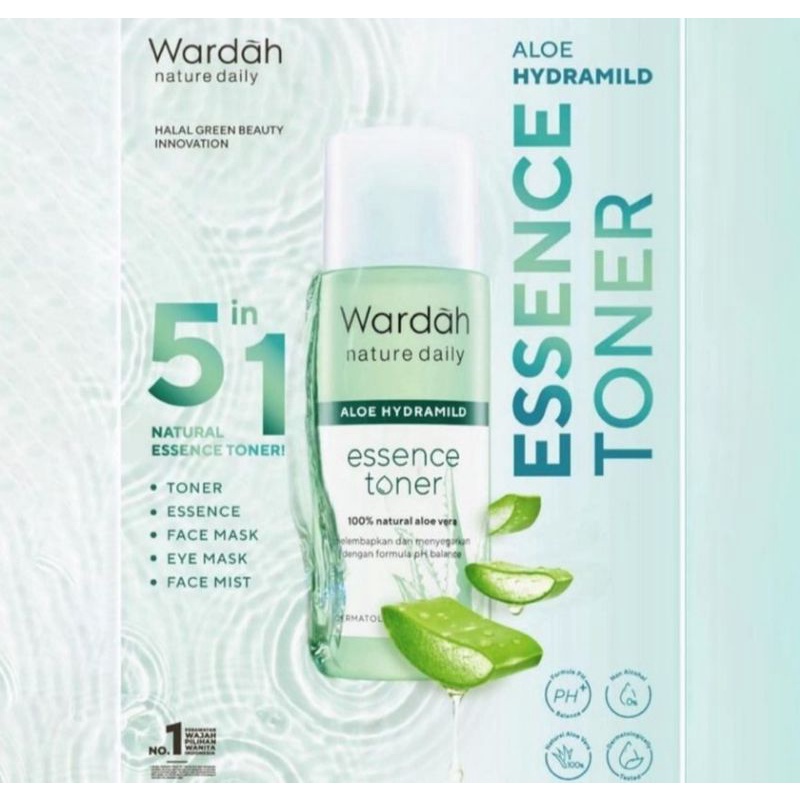 Wardah Nature Daily Aloe Hydramild Essence Toner 100ML