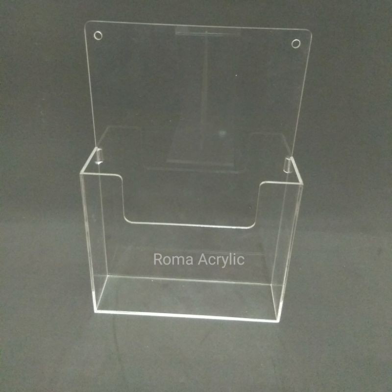 Akrilik Brosur Dinding A5 Tempat Brosur Akrilik Gantung Shopee Indonesia