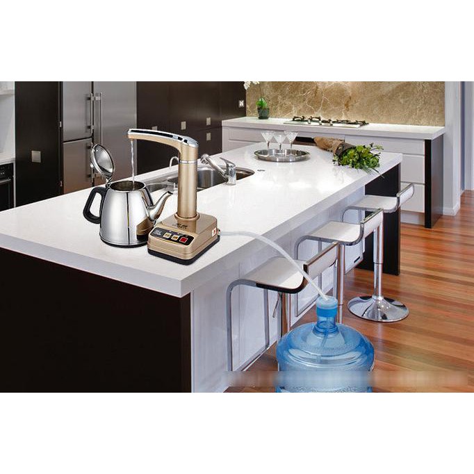 KS066 Pompa Galon Elektrik Pompa Air Minum Meja Electric Water Pump - Silver