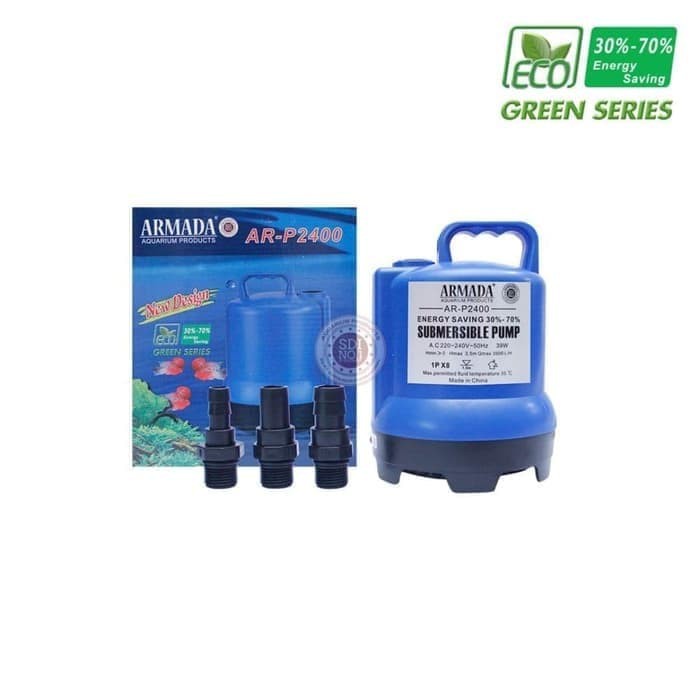 POMPA AIR CELUP LOW WATT AQUARIUM ARMADA AR-P 2400 SUMBERSIBLE PUMP