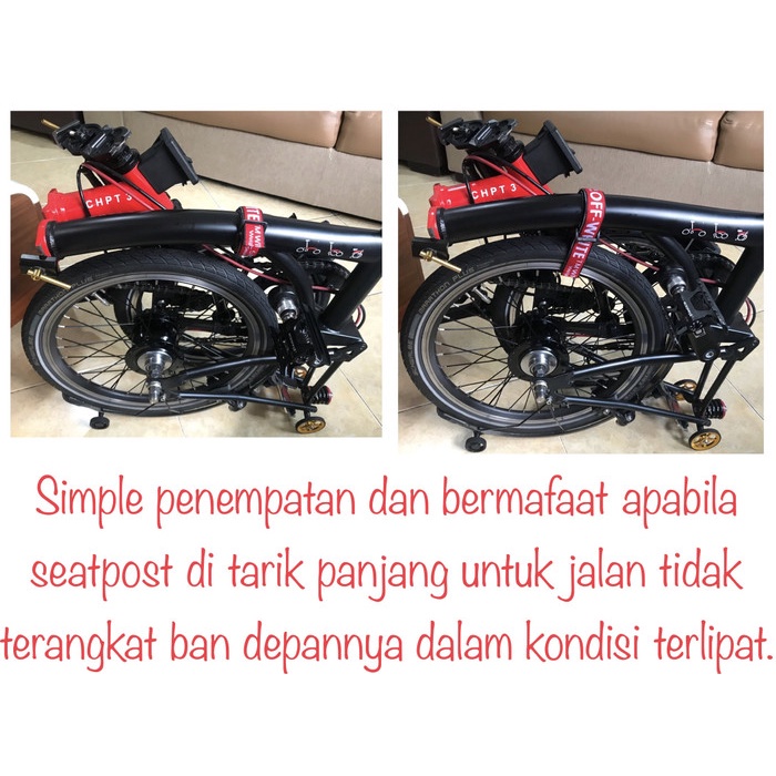 Sepeda-Aksesoris- Tali Strap Velcro Sepeda Lipat Multi Fungsi Brompton Mtb Ikat Botol -Olahraga-