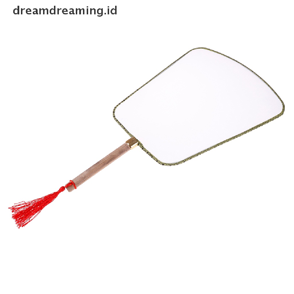 Dreamdreaming.id Kipas Tangan Gong Kosong Diy Warna Putih