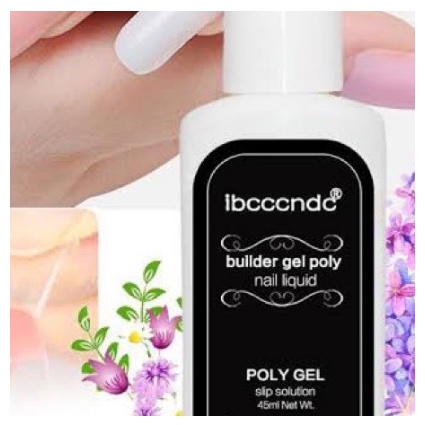 Polygel Slip solution poly gel water anti slip 45ml cairan Polygel nail extension