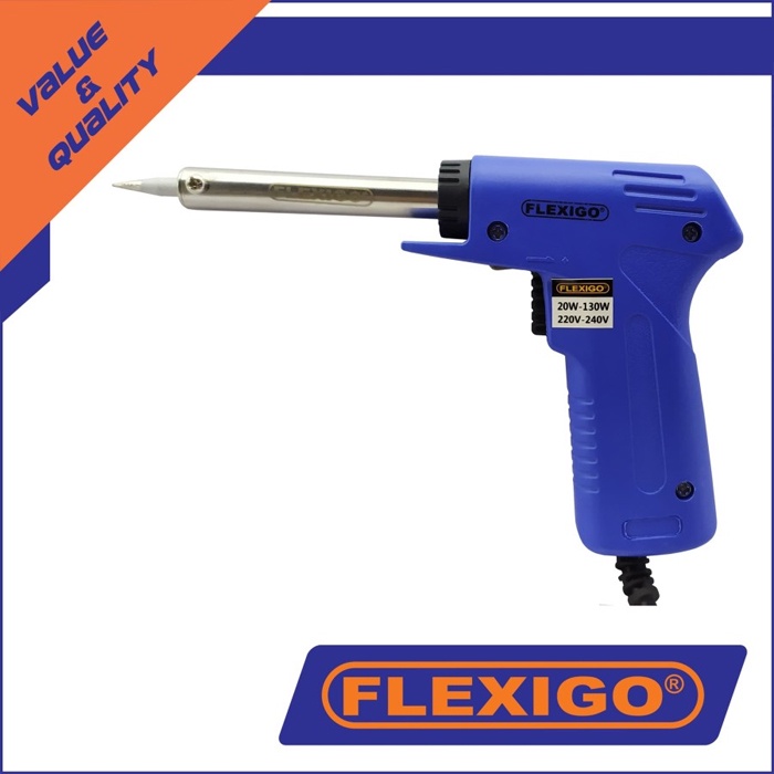 Solder Gun Listrik Dual 20-130 Watt Flexigo Dual Heat/ Soldering Iron