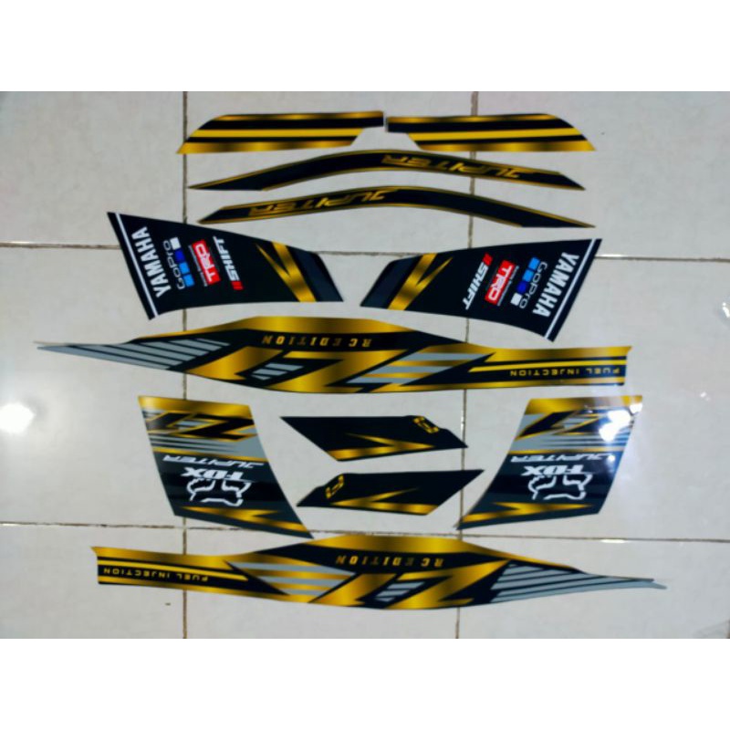 STRIPING JUPITER Z1 HITAM GOLD GLOSSY KEREN