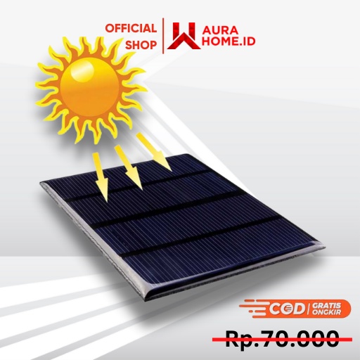 Mini Star Solar Panel 12V 1.5W / Solar Panel Tenaga Surya Matahari Uv Solar Cell Sell Sel LED Siang 
