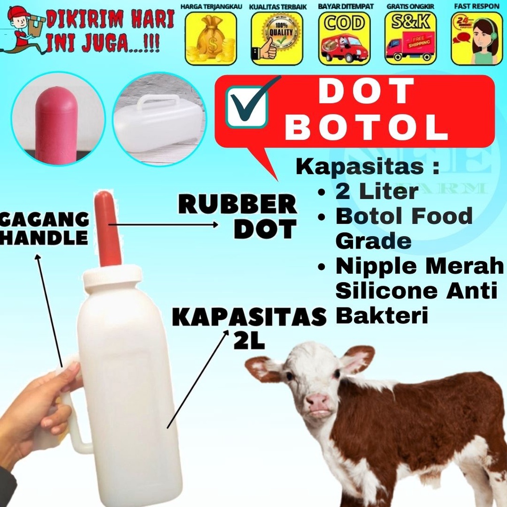 BOTOL PEDET DOT MERAH 2LT HIGHT QUALITY FEFARM