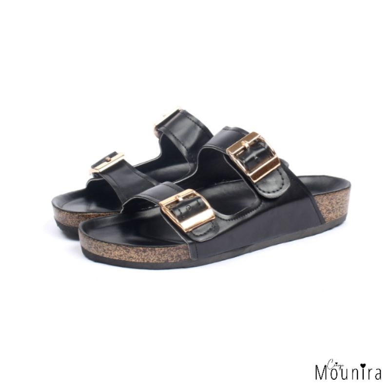 Nathalie Sendal Flat Wanita By Ceisya Mounira-Black