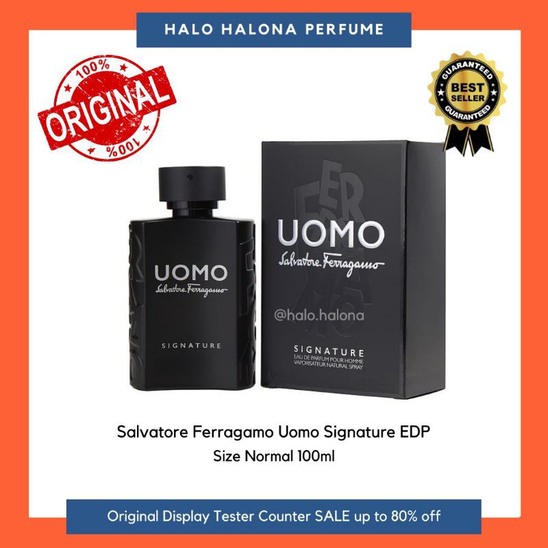 Salvatore Ferragamo Uomo Signature EDP Box Segel Parfum Original Authentic Tester Display Counter