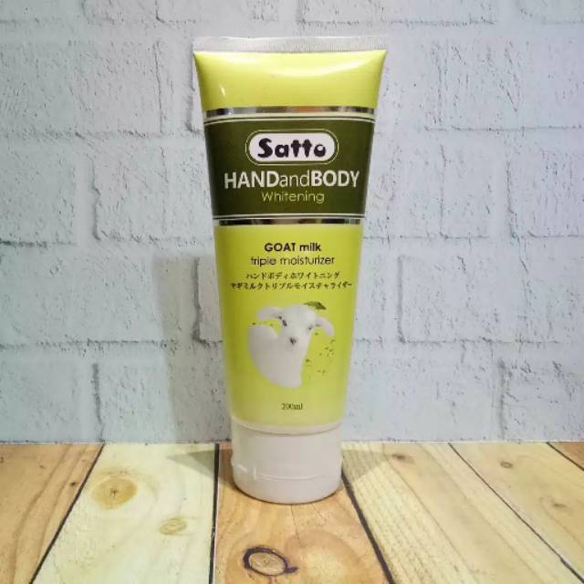 Goat Milk Whitening Hand and Body Lotion Satto / handbody pemutih permanen