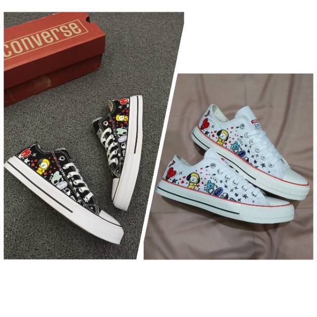  SEPATU  SNEAKERS CONVERSE X BT21  KARAKTER 36 40 Shopee 