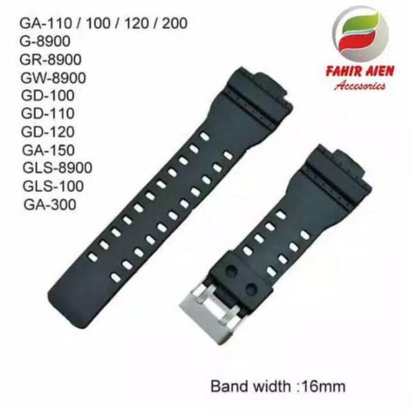 STRAP TALI JAM TANGAN CASIO G-SHOCK GD100 GD-110 GD110 RUBBER  STRAP TALI JAM GSHOCK GD-100GD