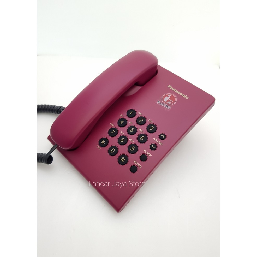 Telepon Kabel Panasonic KX-TS505 Merah Telpon Rumah Panasonic KX-TS505