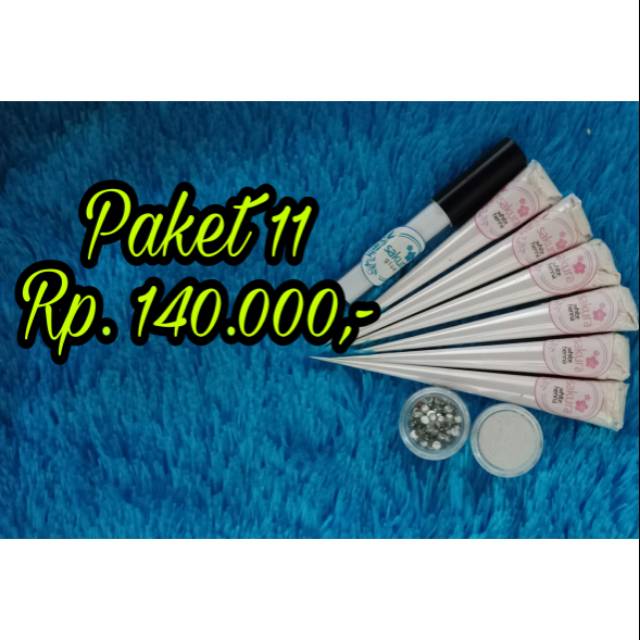 

PAKET HEMAT 11 HENNA SAKURRA / WHITE HENNA / HENNA PUTIH / HENNA WATERPROOF / HENNA PENGANTIN