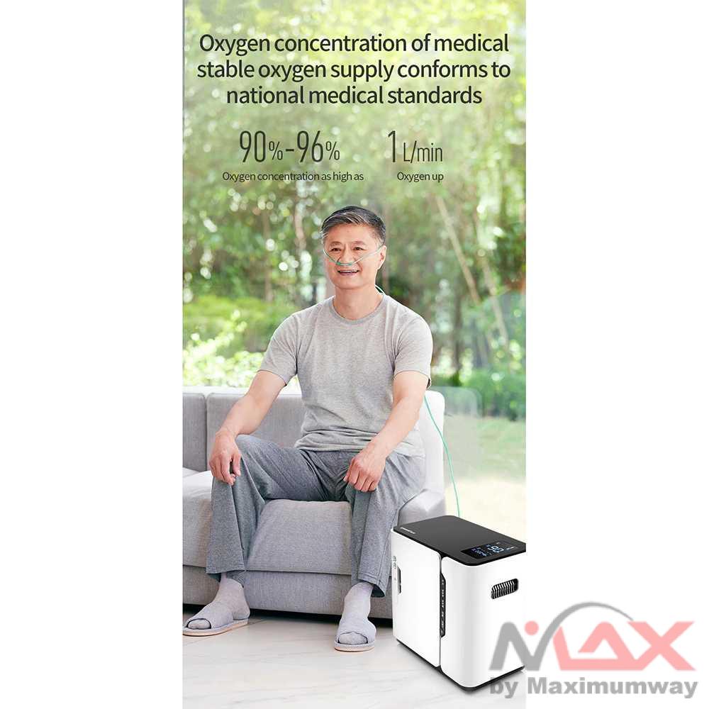 Yuwell Mesin Oxygen Concentrator Inhalation Generator Machine - YU300 Warna Putih