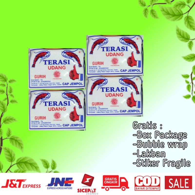 

Trasi Udang Original Cap Jempol Terasi Udang Khas Cirebon Kemasan 10Gram