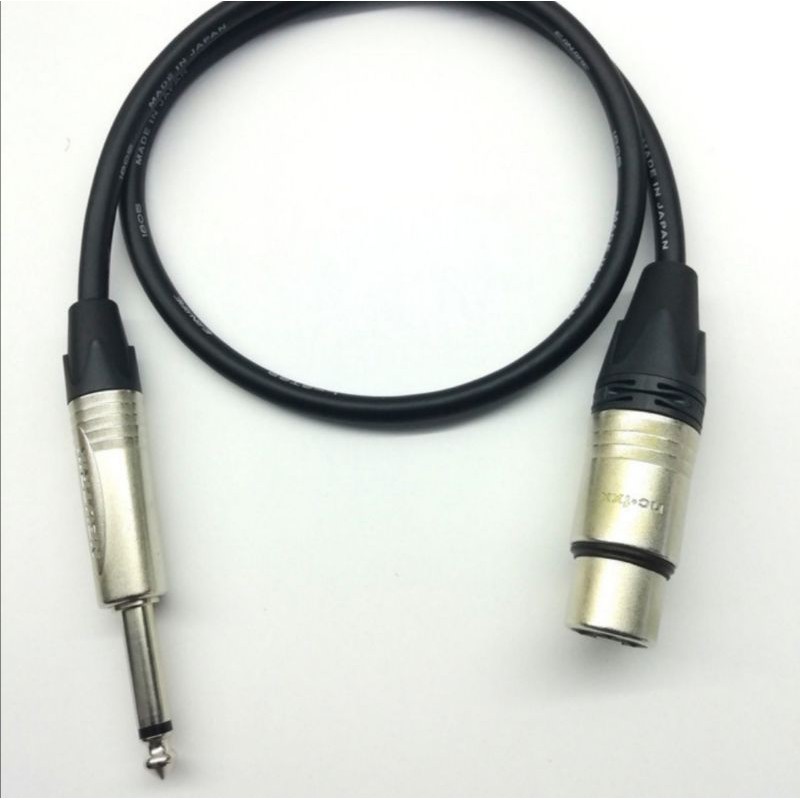 Kabel Mic Canare Plus Jack Neutrik Original 9Meter