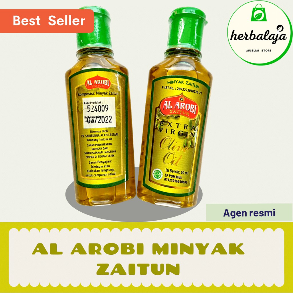 Minyak Zaitun Al Arobi Extra Virgin Olive Oil Netto 60 Ml Shopee Indonesia