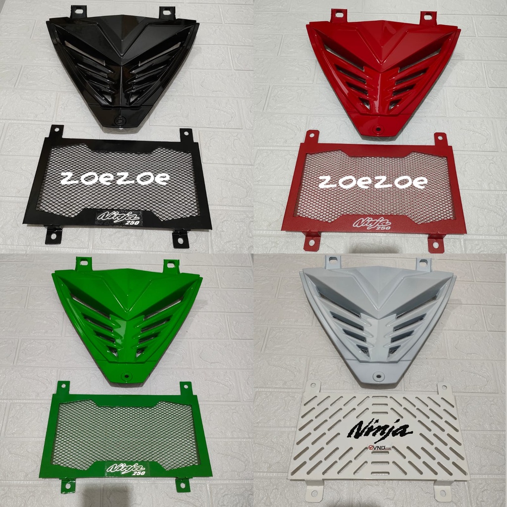 Paket V grill Ninja 250 Fi Lama 2012-2017 Cover Radiator Ninja 250 Fi Old