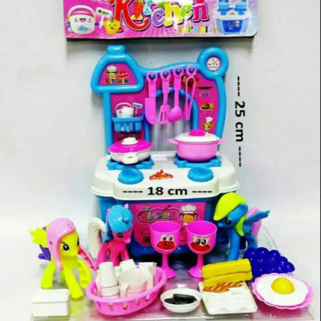 mainan gerobak kitchen 1set ukuran besar