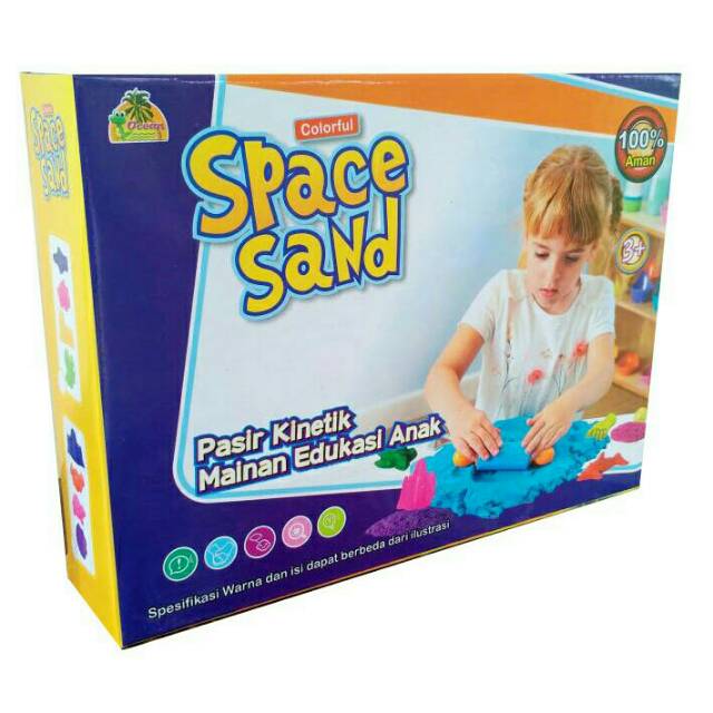 SPACE SAND PASIR KINETIK MAINAN EDUKASI ANAK