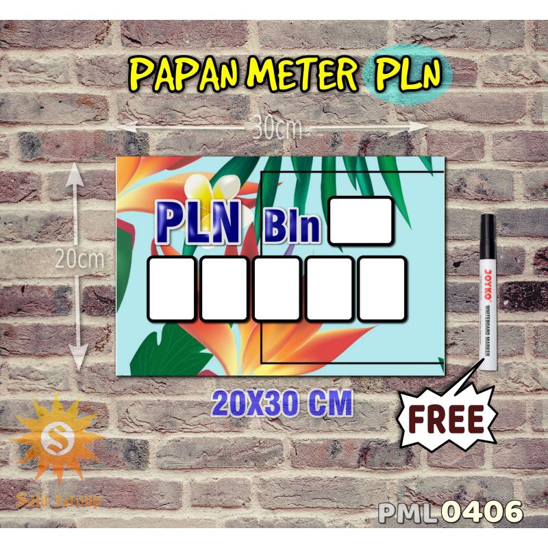 

Safa Papan Meter Listrik PLN PAM motif Unik - Tropical 06