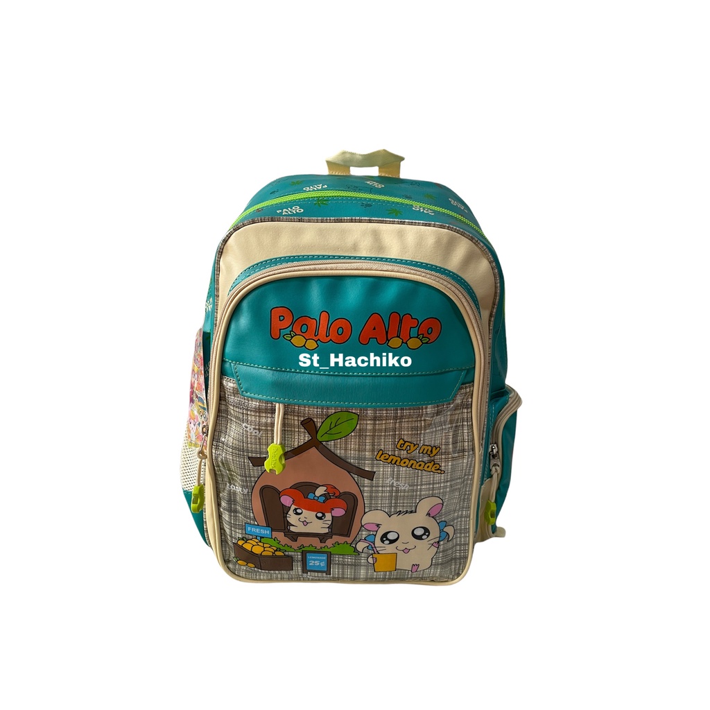 Tas Ransel Anak Cewe Alto Original | Tas Ransel Sekolah Anak TK/SD | Tas Anak Warna Biru mint / krem