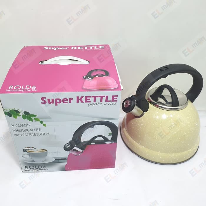 BOLde kettle siul Genio series 3L - Super teko stainless 3 Liter