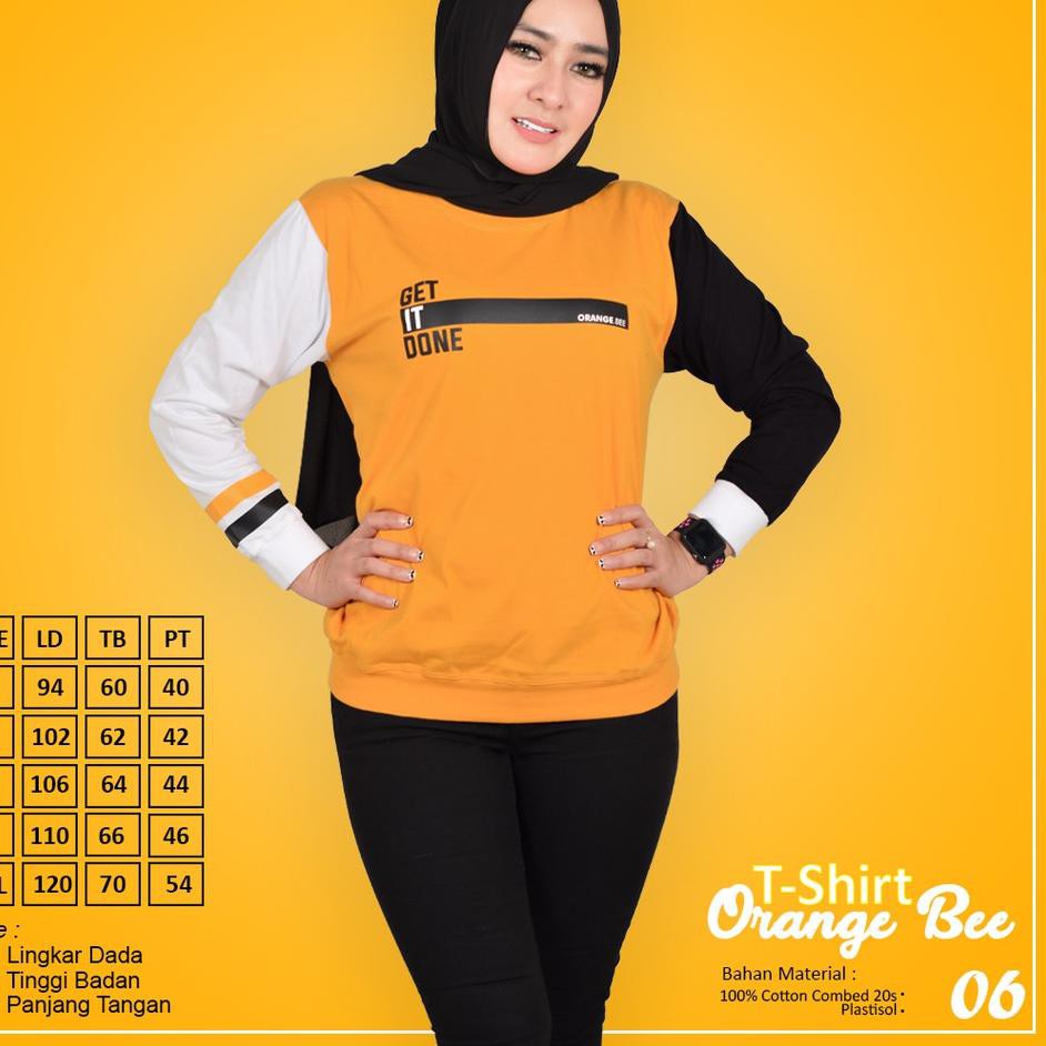 ✪ Atasan T-Shirt Orange Bee 06 ♦