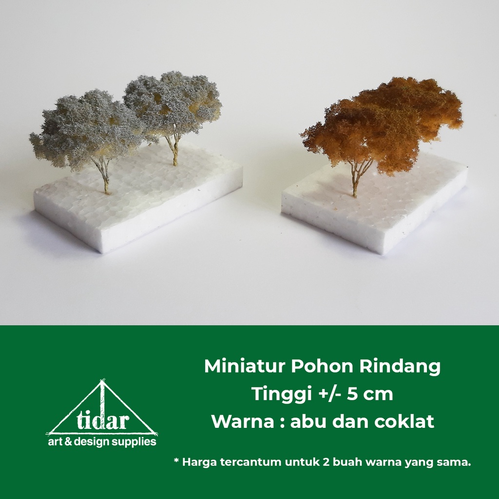 

[MR] MG - Miniatur Pohon Rindang Tinggi 5 CM - Beringin Cabang Abu Coklat