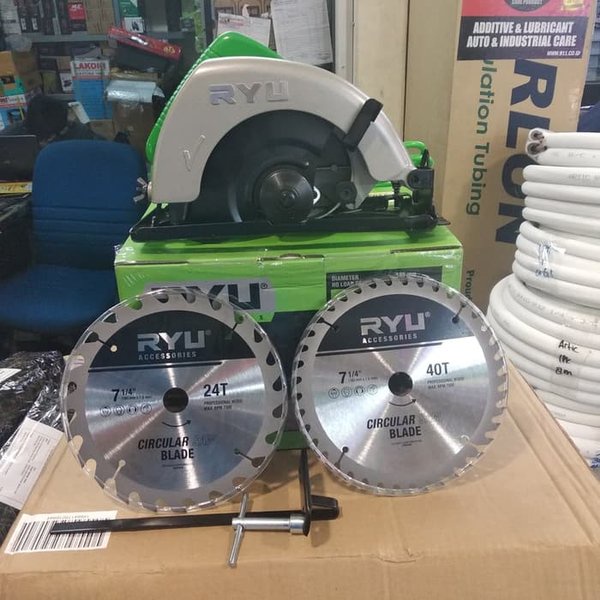 MESIN CIRCULAR/MESIN POTONG KAYU RYU RCS 185 1 Circular Saw 7 inch Mesin Sirkel Gergaji Potong Kayu Circle PLUS Mata Blade