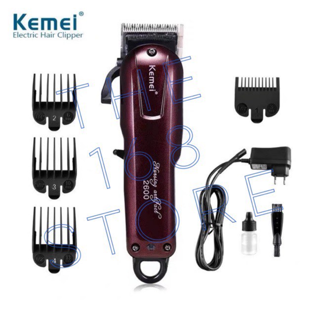 Kemei KM 2600 Alat Cukur Rambut Professional Hair Clipper Cordless Mesin Cukuran KM-2600