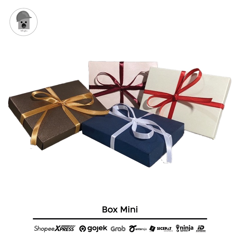 

Mini Box Size 11,5x7,5x1,5 cocok buat gift, minigift, hampers, dsb. (sudah include pita)