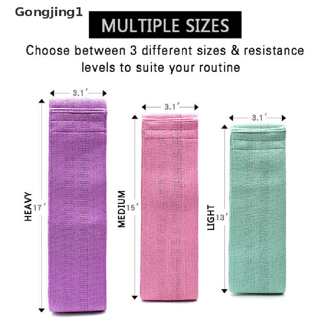 Gongjing1 Strap Resistance Band Elastis Alat Latihan Pantat / Pinggul Wanita Untuk Yoga