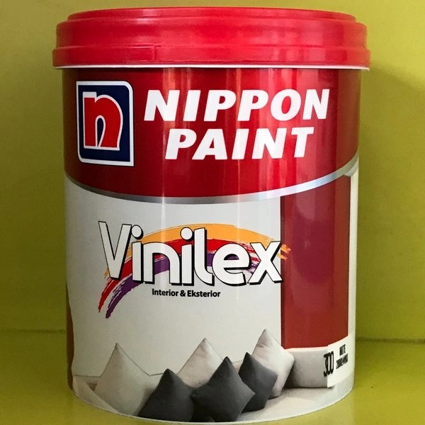 CAT TEMBOK VINILEX 1 KG (WARNA PUTIH 300SS/HITAM) - Hitam