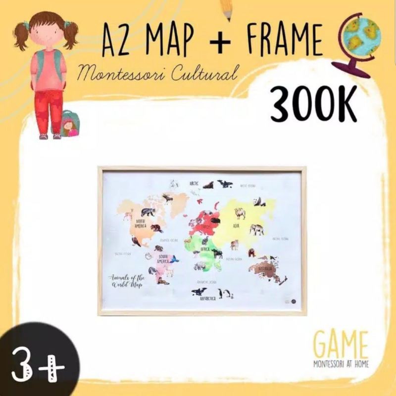 

Animals of the world map