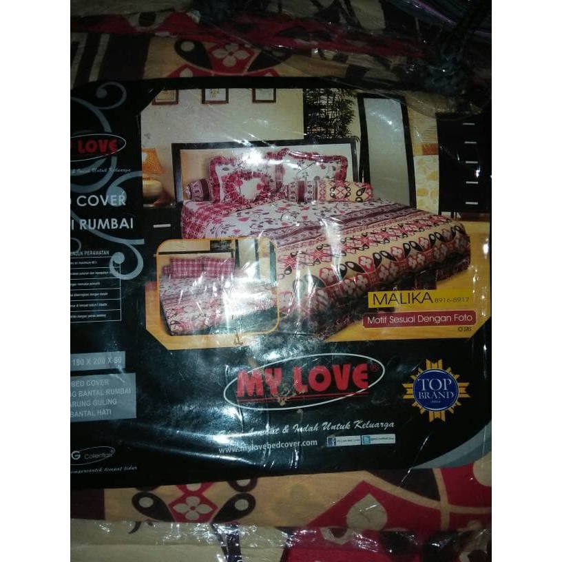 set bed cover + Sprei My Love uk. 180x200cm