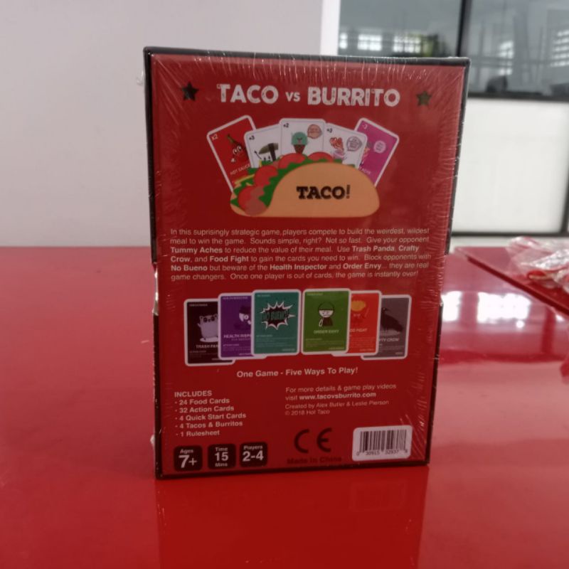 taco vs burrito board game