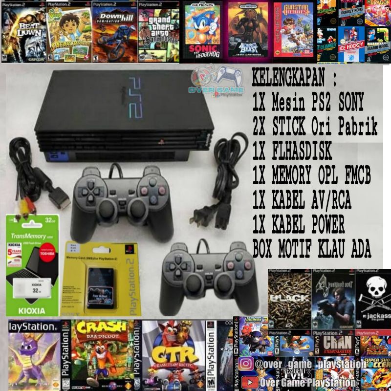 PAKET PS2 FULL GAME PS1 PS2 & GAME RIBUAN GAME RETRO