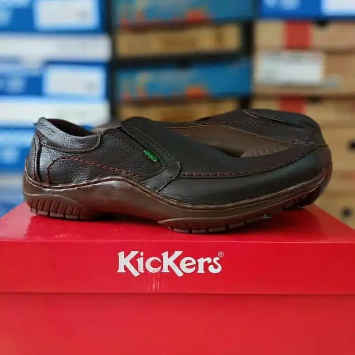 KICKER 070 - SEPATU CASUAL PRIA / SEPATU KANTOR / SEPATU FANTOPEL KULIT ASLI / SEPATU KULIT PRIA