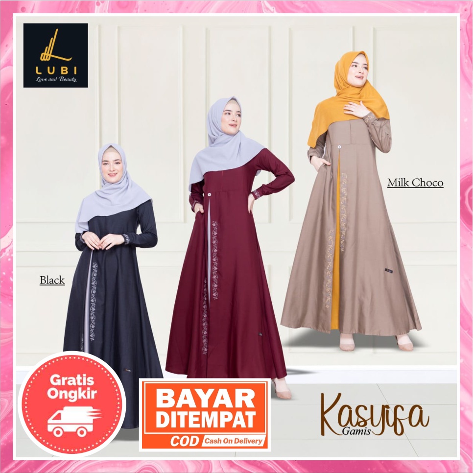READY STOK ( Gamis Lubi | Gamis Lubi Kasyifa | Gamis Lubi Terbaru 2021 | Gamis Remaja