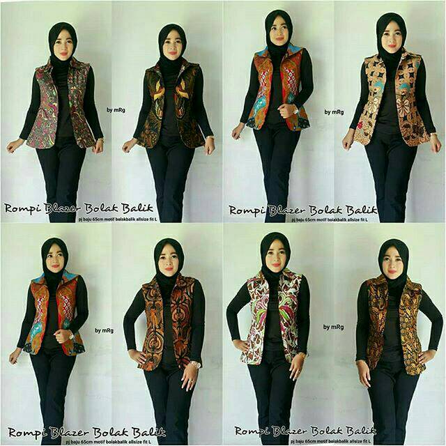 91 Model Baju Batik Rompi Terbaik