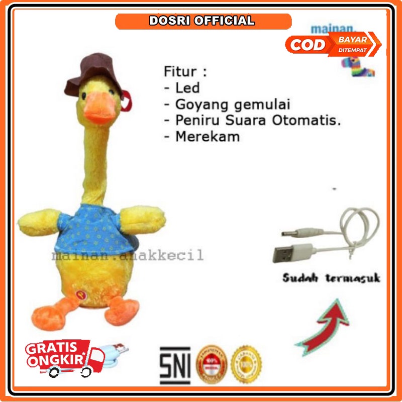 Boneka Bebek Berbicara Goyang Merekam Suara New Model