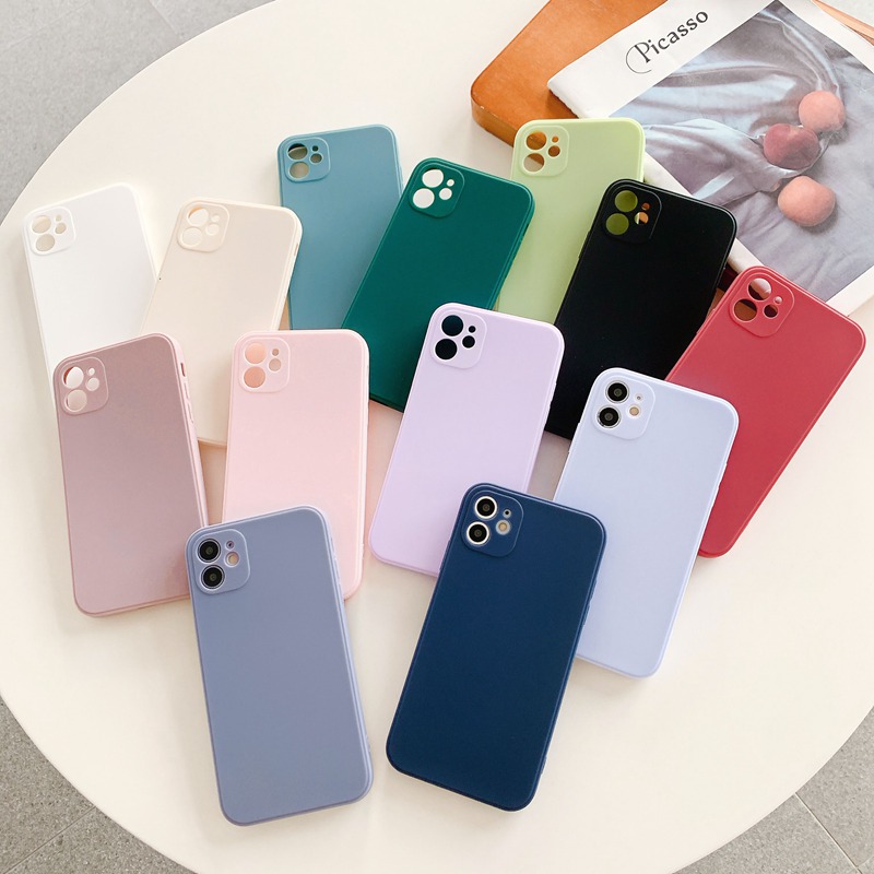 Apple Case iP iPhone 12 Pro Max Fine Hole Soft Casing Candy Color