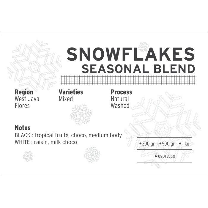 

Snowflakes Seasonal Espresso Blend Christmas Gift Bundle - Giling Halus