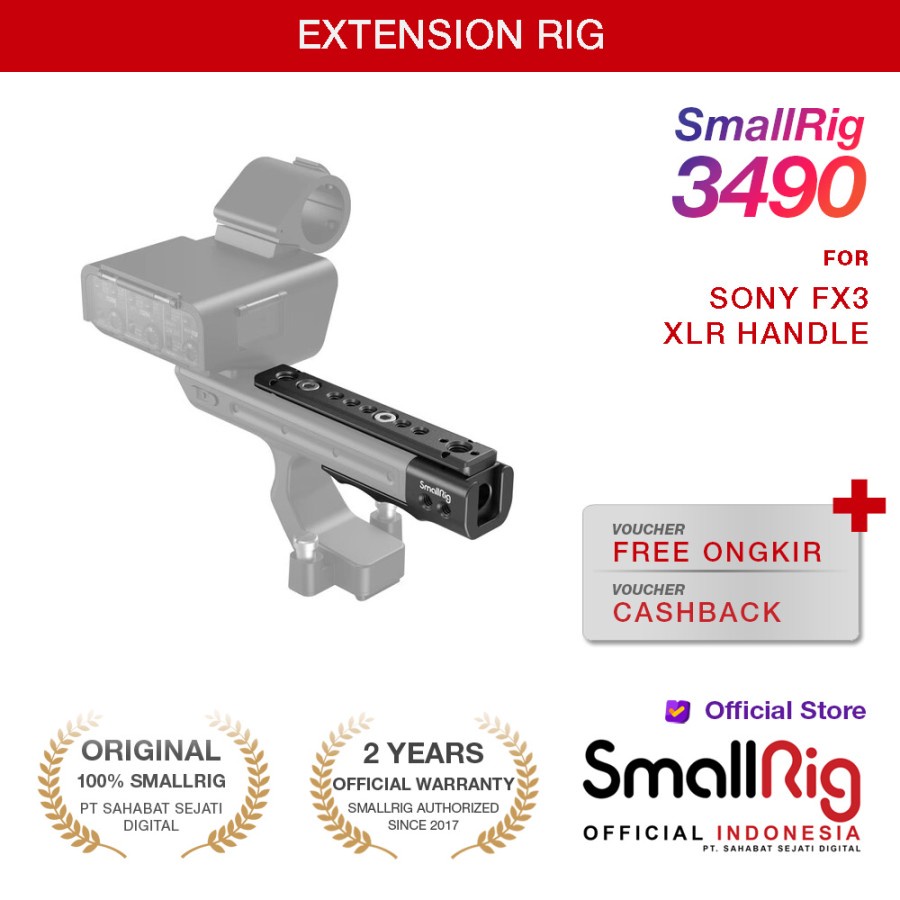 SmallRig Sony FX3 XLR Handle Extension Rig 3490